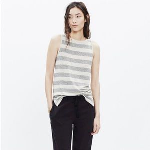 Madewell Striped Linen Tank